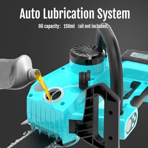 YARDCARE 4.0Ah Battery Chainsaw 12-Inch,18V-20V Electric Chainsaw Cordless, Brushless Motor, Dual Modes, LED Display, for Professional Wood Cutting and Tree Pruning