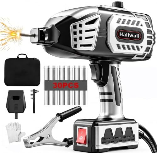 Portable Handheld Welding Machine - 110V IGBT Inverter Handheld Welder, 20-120A Portable ARC Welder, Hot Start & Anti-Stick for 3/32"-1/8" Welding Rods, 30PCS Rods Included