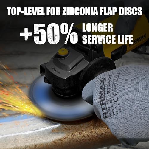50 Pack Flap Discs 4 1/2" for Angle Grinder, 40/60/80/120 Grit, T29 Flap Disc, Die Grinder Sanding Disc, Zirconia Grinding Wheel for Metal, Wood, Stainless Steel Polishing Finishing