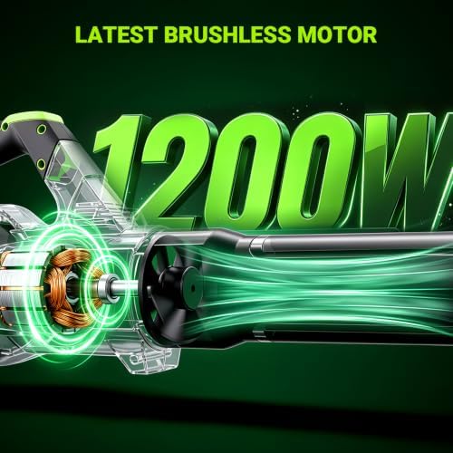 Leaf Blower Cordless 1200W 700CFM 200MPH Leaf Blower for Lawn Care Yard