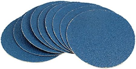 Karebac 6VDZ40 6" Blue Zircona 40 Grit Heavyweight Paper Hook & Loop Discs (50 Pack)