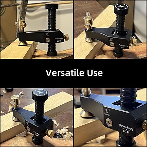HONGDUI Bench Dog Clamp, 3/4"(19/20mm) Dog Hole Clamp MFT Woodworking Clamp