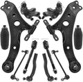 TRQ Front Steering & Suspension Kit Ball Joint Control Arm Steering Rack