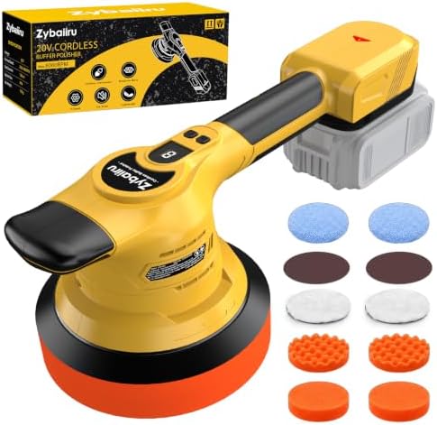 20V Brushless 6-Inch Random Orbital Cordless Buffer Polisher Kit