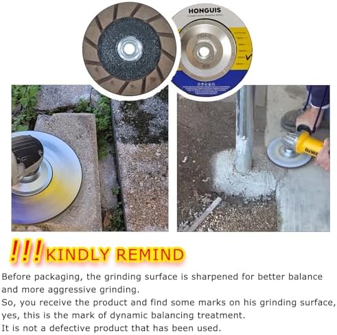 5" Ceramic Bond Diamond Cup Wheel for Concrete, 5/8-11, 200 Grit
