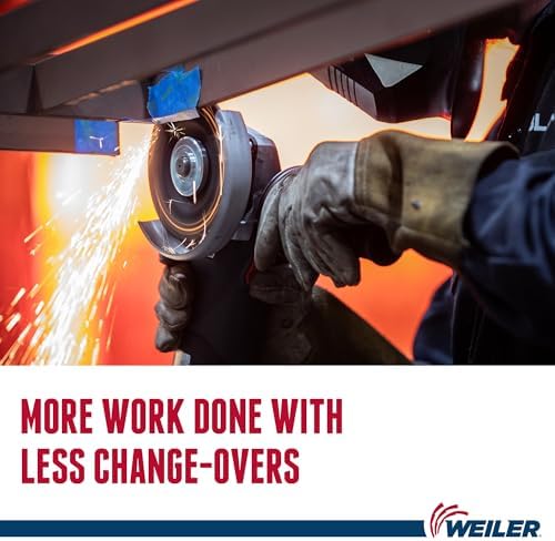 Weiler 57101 4-1/2" x 1/8" Tiger Type 27 Cut and Grind Combo Wheel, A30S, 7/8" A.H. (Pack of 25)