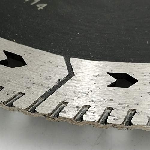 SHDIATOOL 7 Inch Granite Turbo Cutting Blades Two-in-One Design Cut Grind Sharpen Marble Concrete and Bricks(2-Pack)