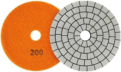 Electroplated Diamond Sanding Pad, 200Grit 5inch 125mm Grinding Disc Hook and Loop Backing for Stone Tile Glass Trimming & Metal Polishing & Wood Sanding (1 Piece)