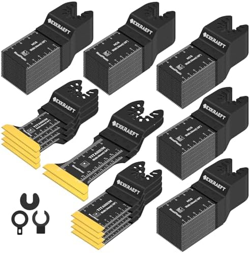 110 PCS Titanium Multitool Blades,Professional Oscillating Tool Blade