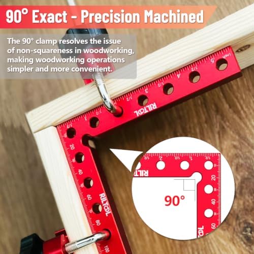 90 Degree Corner Clamps, 2 Pcs 5.5"×5.5" Woodworking Clamps Tools