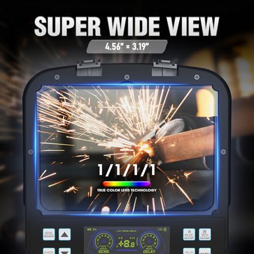 YESWELDER True Color Welding Helmet, Smart LCD Auto Shade