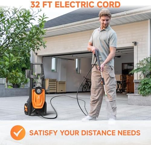 Giraffe Tools Electric Pressure Washer, 2400 PSI 2.3 GPM with 20FT Hose