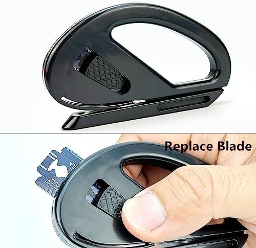 Car Vinyl Wrapping Tools Glass Tinting Kit, Window Film Application Kit, Wallpaper Smoothing Tools with Felt Squeegee, Safety Vinyl Cutter, Retractable 9mm Utility Knife, and Edge Wrapping Squeegee