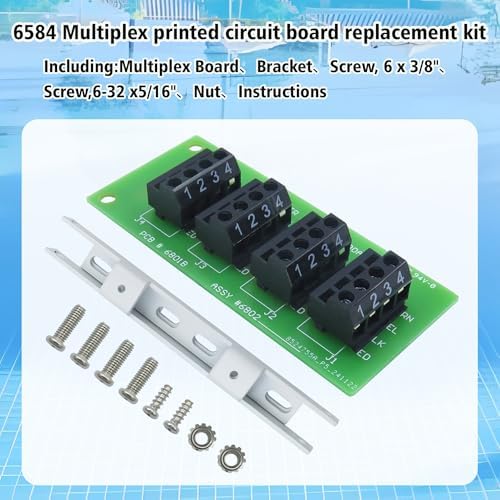 6584 Multiplex Printed Circuit Board Replacement Kit for Zodiac 6584 and Zodiac Jandy AquaLink RS Pool and Spa Control System - Includes Board, Bracket & Hardware