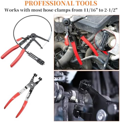 16 Pcs Hose Clamp Pliers Set, Hose Clamp Removal and Installation Tool