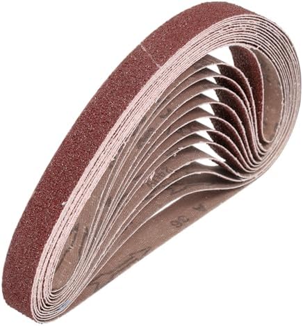 HARFINGTON 1 x 30 Inch Sanding Belts, 12 Pcs 36 Grits Aluminum Oxide