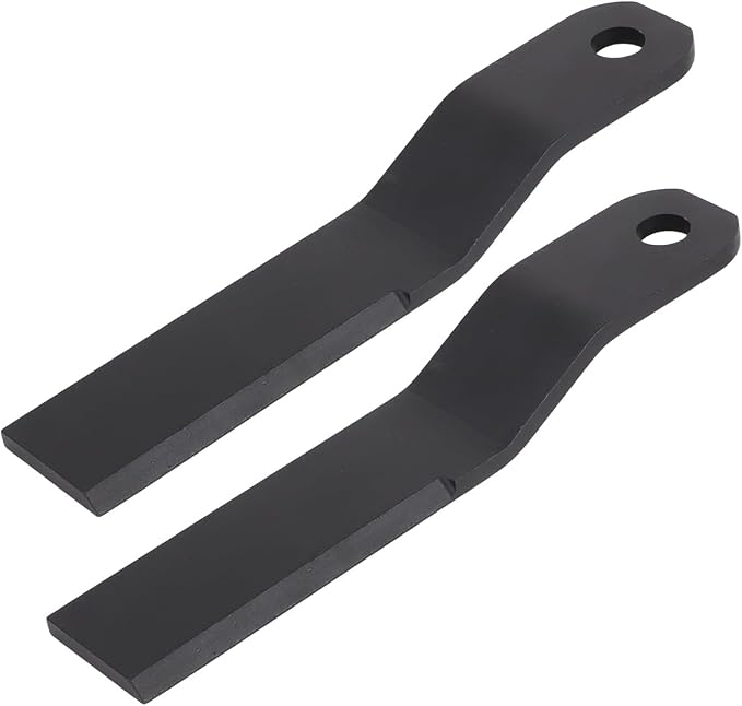 MOTOQUEEN Replacement Blades for Wolverine BC-13-72W Brush Cutter, Heavy Duty NM400 Steel Brush Hog Blades for Skid Steer Mowers, 2 Pack, 14-1/2" x 2-3/4" x 3/8", 1" Mounting Hole