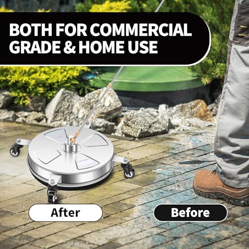 LidoDola 16'' Pressure Washer Surface Cleaner, Power Washer Accessory