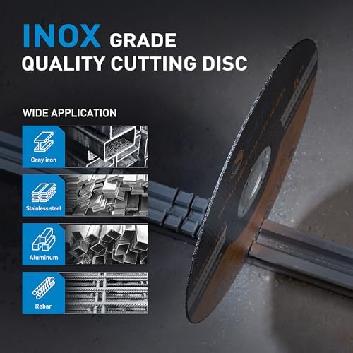 S SATC 50 PCS 6" Ultra Thin Cut Off Wheels 6 Inch x 0.045" x 7/8" Metal Cutting Discs Durable Angle Grinder Wheels for Fast Cutting of Metal Stainless Steel