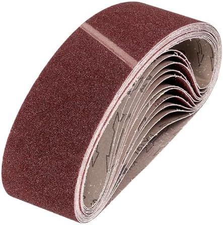 HARFINGTON 4 x 36 Inch Sanding Belts, 12 Pcs 40 Grits Aluminum Oxide Abrasive Belt Sander File Belt for Woodworking, Metal Polishing, Knife Sharpener