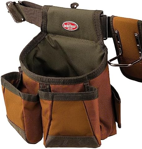 Bucket Boss 50200 Two Bag Tool Belt in Brown