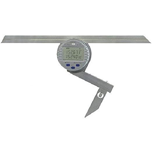 Fowler 54-440-750 Stainless Steel Electronic Universal Digital Protractor with 6" and 12" Blades