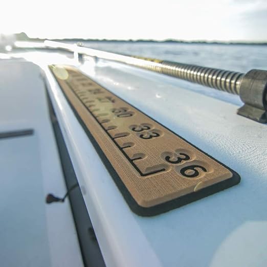 SeaDek Foam Fishing Ruler | Fish Ruler Perfect Boats, Coolers & Kayaks | 36" Fishing Measurement Tool | Fishing Accessories | 3M Adhesive Backing | Mica/Terra