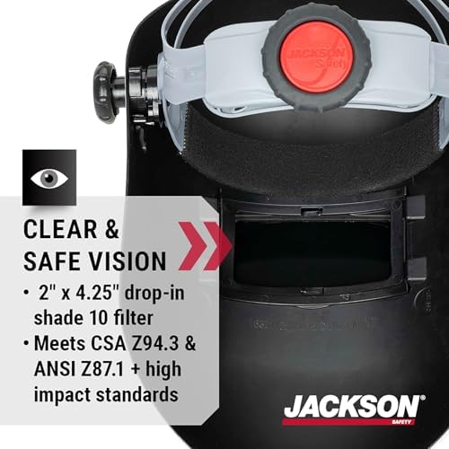 Jackson Safety PL280 Pipeline Welding Helmet - Shade 10 Filter - ANSI Z87.1