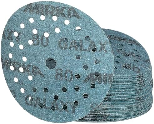 Mirka Galaxy Multifit Sandpaper 5 Inch Grit 80 50 Discs