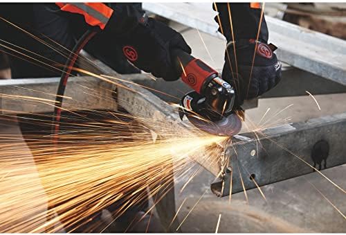 Chicago Pneumatic CP7550-C - Air Grinder Tool, Welder, Woodworking, Automotive Car Detailing, Stainless Steel Polisher, Heavy Duty, Right Angle Grinder, 5 Inch (125 mm), 1.13 HP / 840 W - 12000RPM