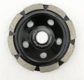 SHDIATOOL 4 Inch Single Row Diamond Grinding Cup Wheel for Concrete Granite Marble Masonry Brick Fits 5/8 Inch Arbor