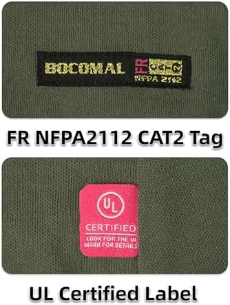 BOCOMAL FR Balaclava with Face Mask 7oz Midweight Arc Rated NFPA2112 CAT2