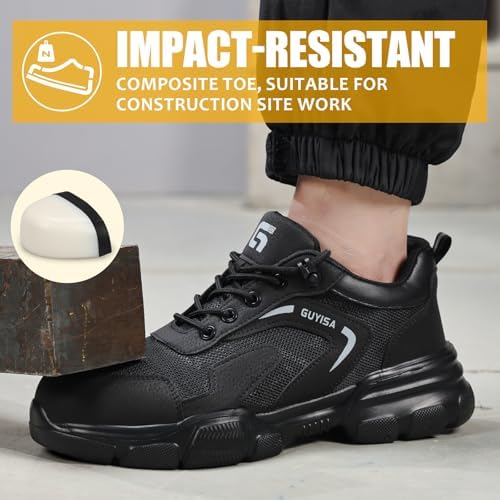 Steel Toe Shoes for Men Puncture Resistant Mens Safety Work Shoes