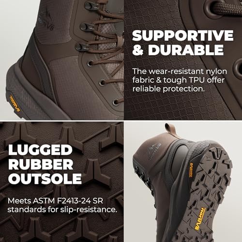 NORTIV 8 Men's Composite Toe Work Boots Lightweight