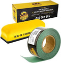 Dura-Gold Pro Series 9" K-Block Sander Firm & Flex Hand Sanding Block Pad with Hook & Loop Backing and PSA Adapter Pad & 3000 Grit Green Sandpaper Roll, 2-3/4" Wide, 20 Yards Long