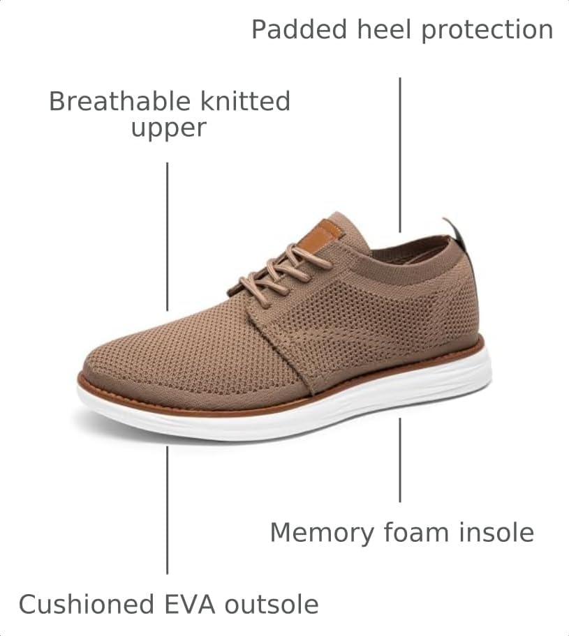 Bruno Marc Men's KnitFlex Breeze Casual Dress Sneakers