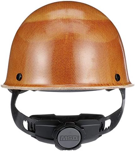 MSA Skullgard Cap Style Safety Hard Hat with Suspension - Non-Slotted Cap, Made of Phenolic Resin, Radiant Heat Loads up to 350F | Fas-Trac III Ratchet Suspension