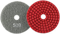 Diamond Polishing Pad, 3 inch 80 mm 500 Grit Sanding Discs for Grinder & Polisher, Hook and Loop Backing Pad for Grinding Buffing Granite Marble Concrete Stone (1 Piece)