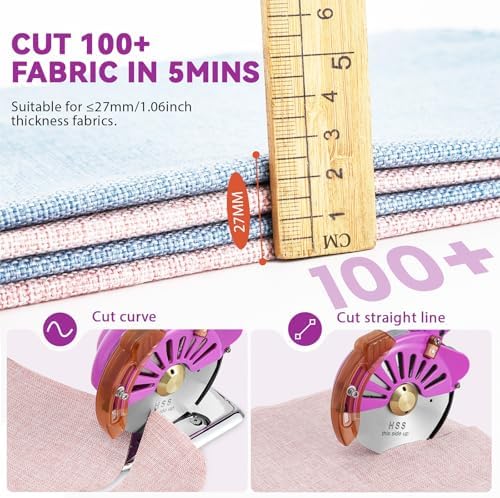 BAOSHISHAN 100mm Plug-in Electric Fabric Rotary Cutter Heavy Duty
