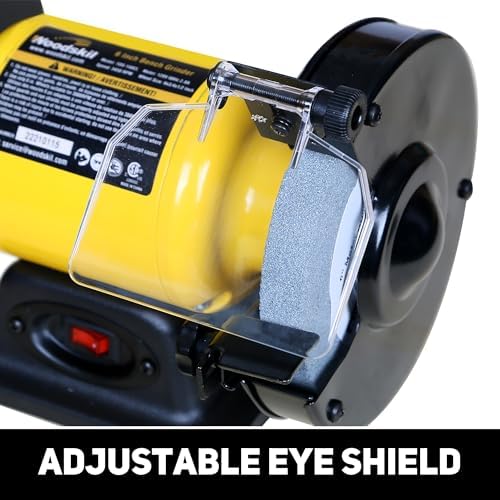 Woodskil 6" 1/2HP High Speed Bench Grinder for sharpening,CSA Listed