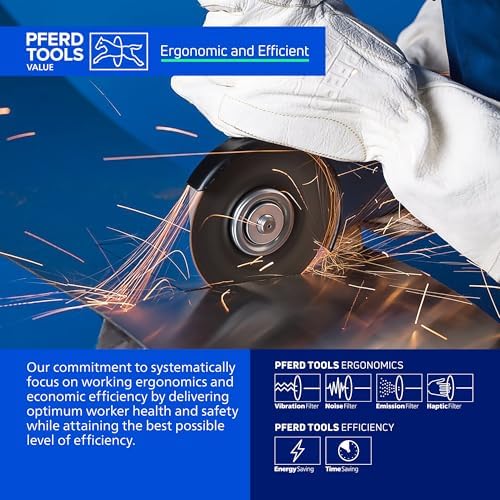 PFERD SG Steel Type 27 Cut-Off Wheel, 4-1/2" x 3/32" x 5/8"-11, Aluminum Oxide, 13,300 RPM – High-Performance Metal Cutting Disc for Steel & Stainless Steel (Pack of 10) – Part 63114