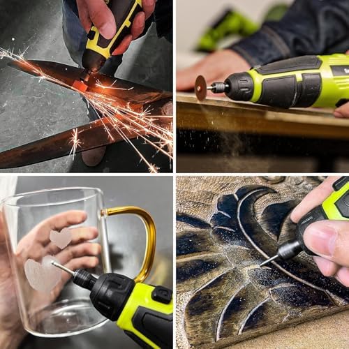 SnapFresh 12V Cordless Rotary Tool Kit with Flex Shaft, 80+ Accessories