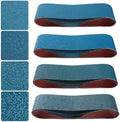 4x36 Inch Belt Sander Sanding Belts Kit 16 Pcs (4 Each of 40/60/80/120 Grits), Zirconia Belt Sander Paper Sanding Belts for Wood, Metal, Cars, and Furniture, 16-Pack