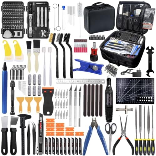 262 Pcs 3D Printer Tool Set w/Bag, Nozzle Kit & Mini Electric Grinder