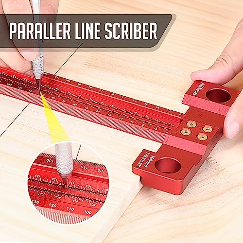 Precision Woodworking T Square 600mm, Reference Square for Layout & Setup