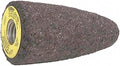 Norton 1-3/4" Grinding Cone, 3" Thickness, Aluminum Oxide, 24 Grit, 5/8-11 Arbor Size Set of 2