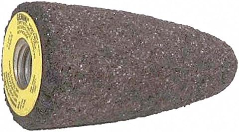 Norton 1-3/4" Grinding Cone, 3" Thickness, Aluminum Oxide, 24 Grit, 5/8-11 Arbor Size Set of 2