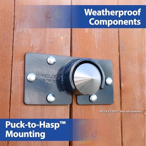 PACLOCK's 9-Series Patented Cone Puck w/Tapped Holes, Standard Rekeyable (SR), Keyed Alike U-Pick!, Stainless Steel