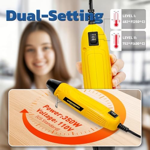 haisstronica Solder Seal Connectors and Tubing Kit, Mini Heat Gun, 340PCS