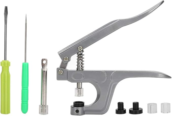 Rivet Press, No Disassembly Required Durable Lightweight and Portable Aluminum Material Snap Installation Tool for Leather Crafting for Sewing Clothing